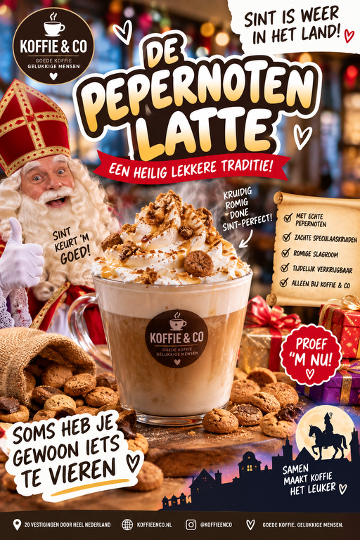 Ai afbeelding De pepernoten latte